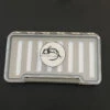 FLY FISH FOOD LOGO FLY BOX, CLEAR SINGLE SIDED - WITH DRY FLY FOAM -The Fiy Fishers Fly Shop AB99 DFF 2