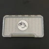 FLY FISH FOOD LOGO FLY BOX, CLEAR SINGLE SIDED - LARGE WITH EASY GRIP FOAM -The Fiy Fishers Fly Shop AB99 EGF 2