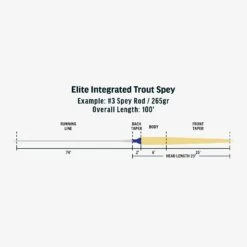 Rio - Elite Integrated Trout Spey Fly Line -The Fiy Fishers Fly Shop SP Elite Integrated Trout Spey fly line taper