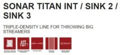 Scientific Anglers Sonar Titan Int/Sink 2/Sink 3 Fly Line -The Fiy Fishers Fly Shop SonarTitanI.2.3Tech