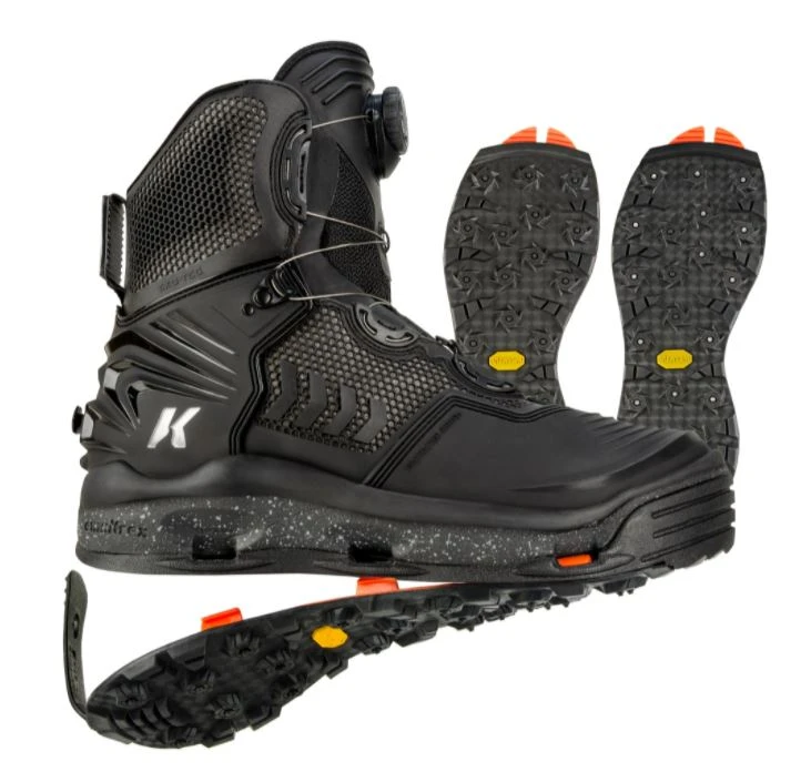 Korkers River Ops BOA Wading Boot - Vibram And Studded Vibram Soles 3 Korkers River Ops BOA Wading Boot - Vibram And Studded Vibram Soles